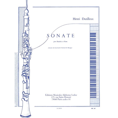 Sonata For Oboe and Piano (Softcover Book)
