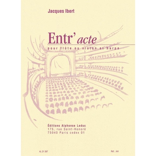 Ibert - Entr'acte for Flute and Harp