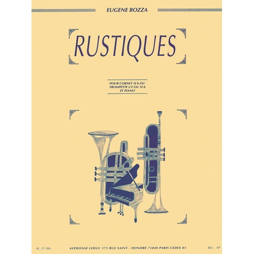 Rustiques For Trumpet And Piano (Softcover Book)