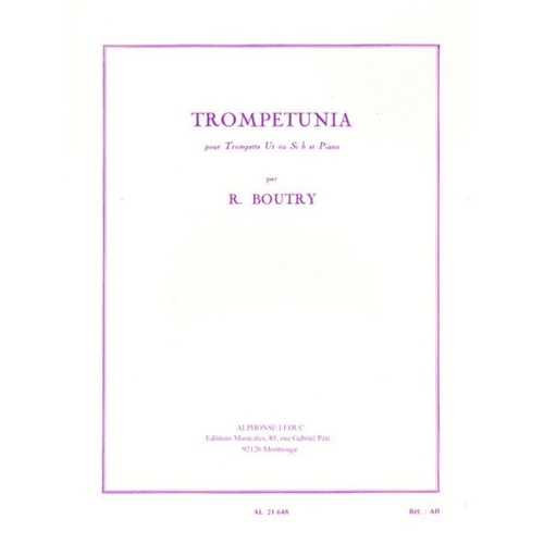 Boutry - Trumpetunia for Trumpet and Piano