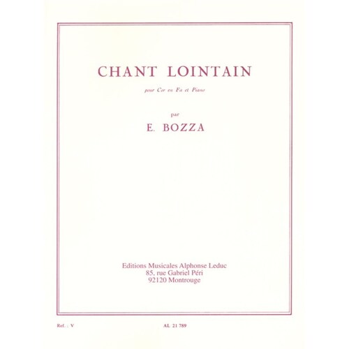 Chant Lointain Horn Book (Softcover Book)
