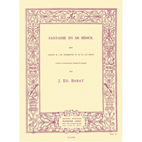 Barat - Fantasie in E Minor for Trumpet and Piano