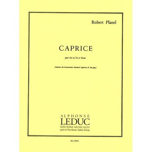 Planel - Caprice For Horn/Piano (Softcover Book)