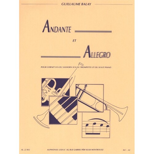 Balay - Andante And Allegro Cornet Or Trumpet/Piano (Softcover Book)