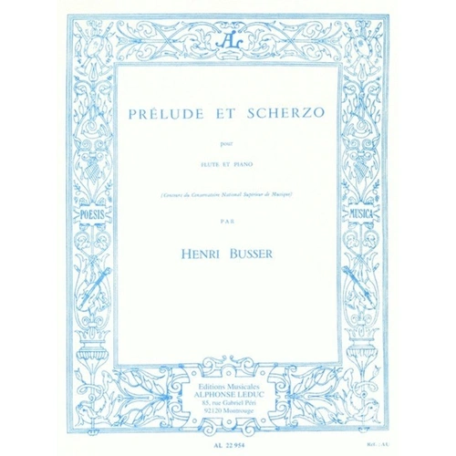 Busser - Prelude and Scherzo Op. 35 for Flute and Piano