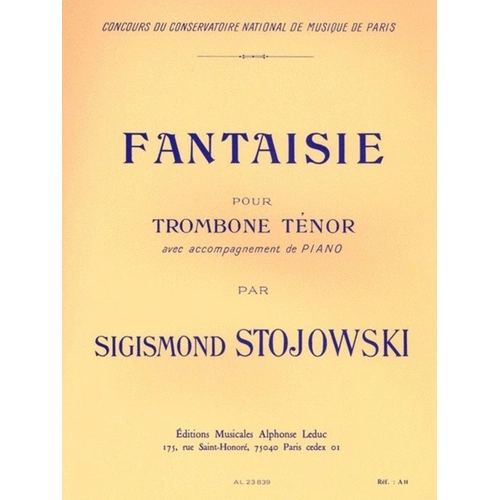 Stojowski Fantaisie Op. 38 for Tenor Trombone and Piano