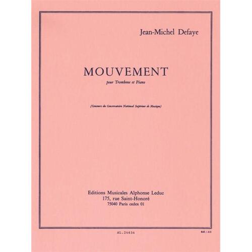 Defaye - Mouvement For Trombone/Piano