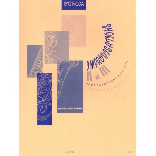 Improvisations 2 and 3 Alto Sax Solo (Softcover Book)