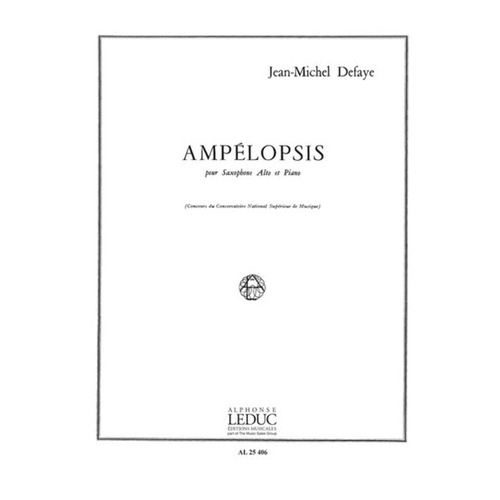Defaye - Ampelopsis Alto Sax/Piano (Softcover Book)