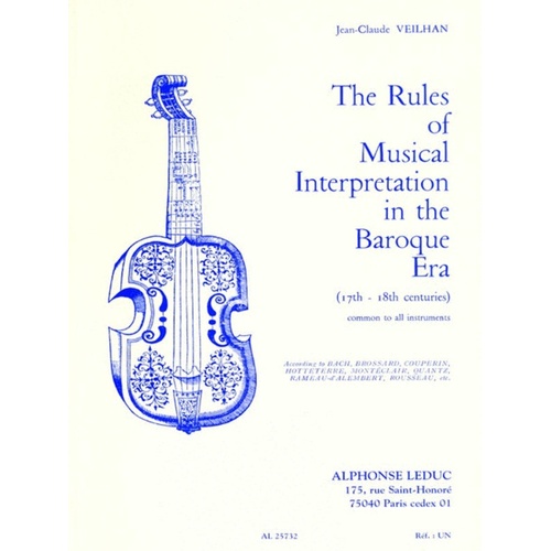 Rules Of Musical Interpretation In The Baroque Era