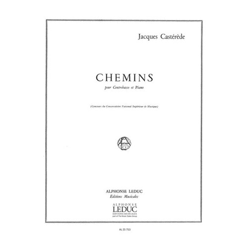 Casterede - Chemins For Double Bass/Piano (Softcover Book)