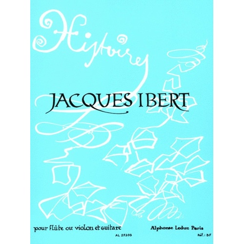 Ibert - Histoires 6 Pieces Flute Or Violin/Guitar (Softcover Book)