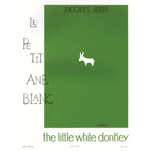 Little White Donkey for Viola and Piano by Jacques Ibert