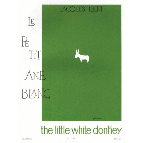 Little White Donkey Viola/Piano by Jacques Ibert