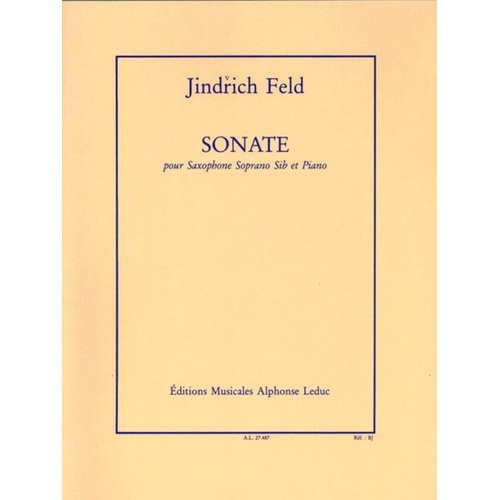 Feld - Sonata For Soprano Sax/Piano