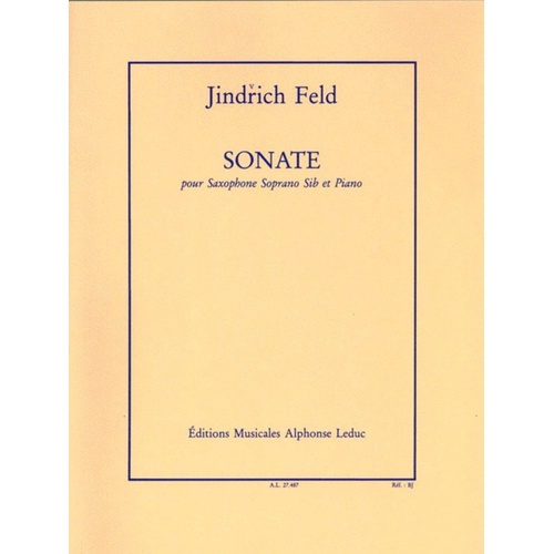 Feld - Sonata For Soprano Sax/Piano