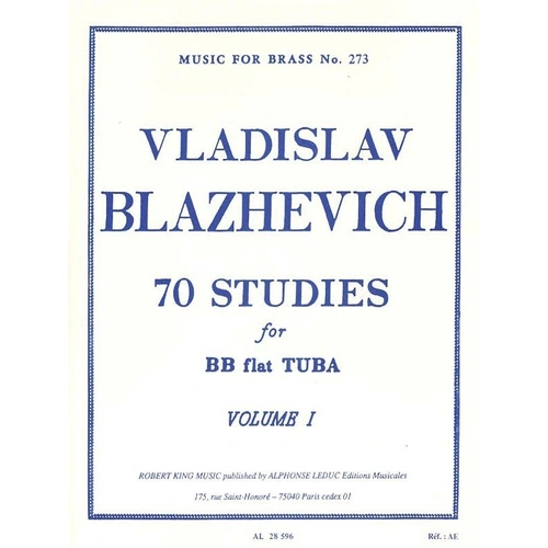 70 Studies for Tuba Volume 1 by Vladislav Blazhevich