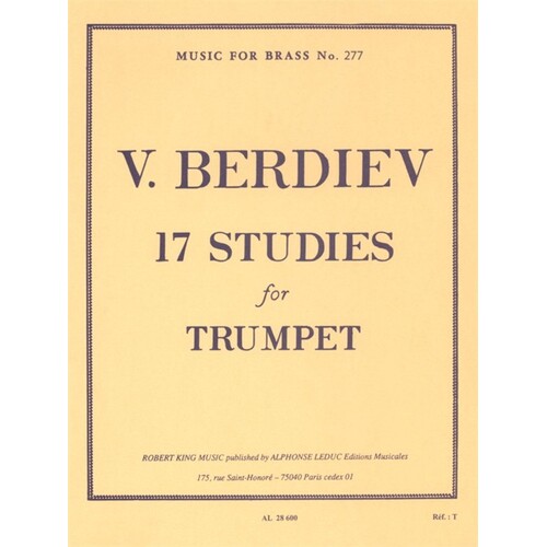 17 Studies For Trumpet Solo (Softcover Book)