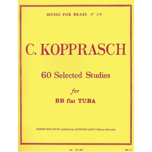 60 Selected Studies for Bb Flat Tuba by Georg Kopprasch