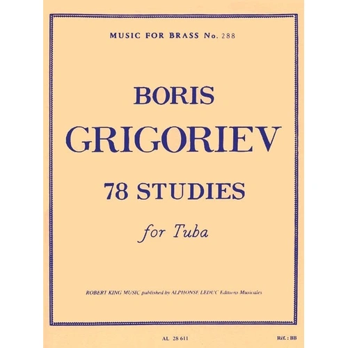 78 Studies for Tuba by Boris Grigoriev