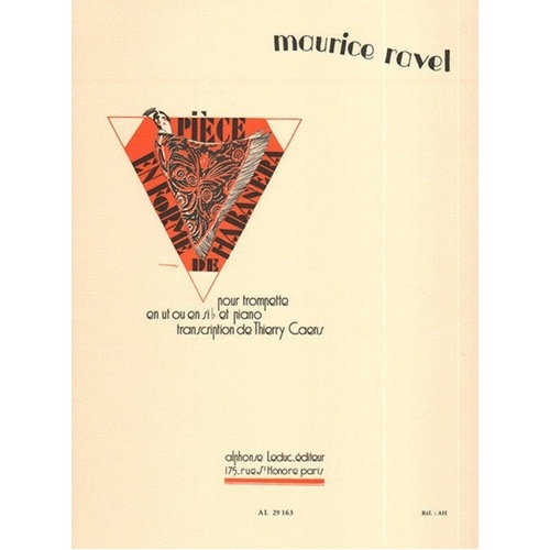 Piece En Forme Habanera for Trumpet and Piano by Maurice Ravel