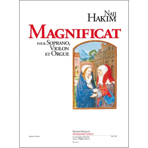 Hakim - Magnificat For Soprano Violin And Organ (Softcover Book)