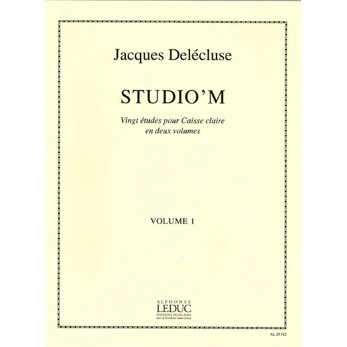 20 Studies for Snare Drum Volume 1 by Jacques Delecluse
