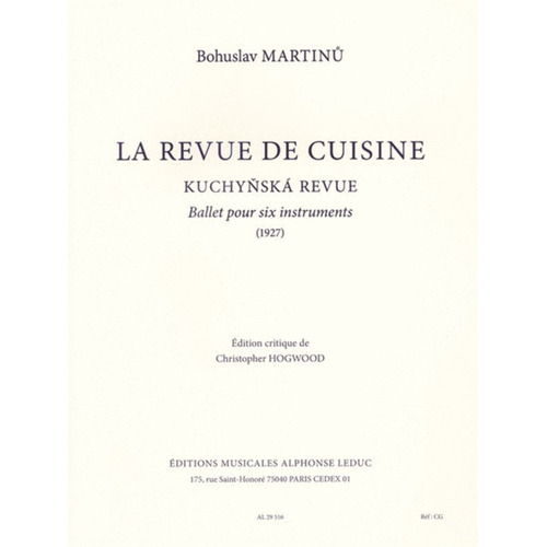 Martinu - Kitchen Revue Ballet For 6 Instruments