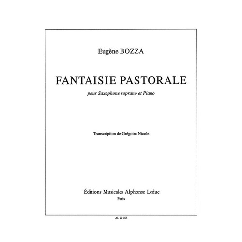 Bozza - Fantaisie Pastorale Op 37 Soprano Sax/Piano (Softcover Book)