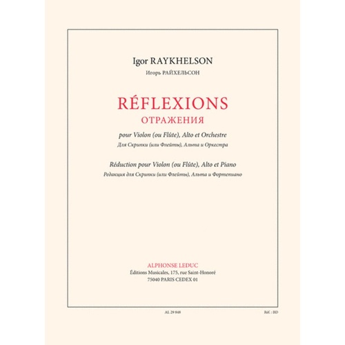 Raykhelson - Reflections Violin/Viola/Piano Score/Parts