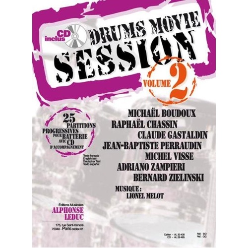 Drums Movie Session Vol 2 BK/CD