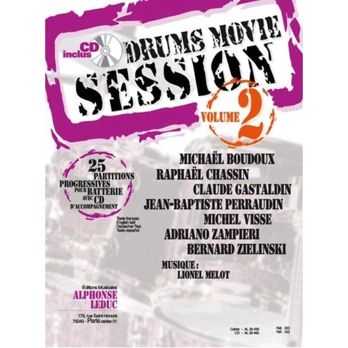 Drums Movie Session Vol 2 BK/CD