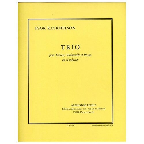 Raykhelson - Piano Trio In B Minor Score/Parts