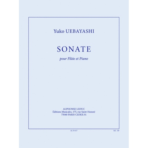 Uebayashi - Sonata For Flute/Piano (Softcover Book)