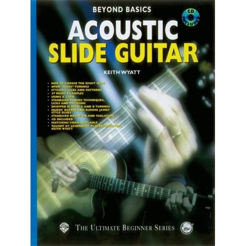 Beyond Basics Acoustic Slide Guitar BK/CD by Alfred Music
