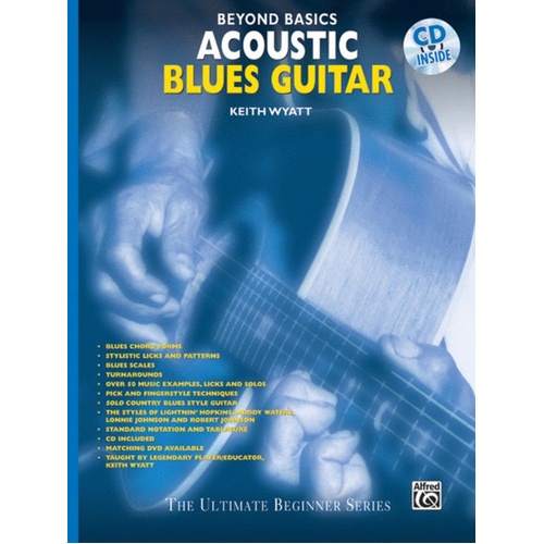 Beyond Basics Acoustic Blues Guitar Book/CD 