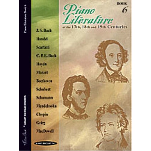 Piano Literature Of The 17/18/19Th Century Book 6 