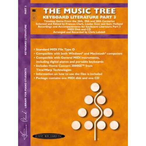 Music Tree Part 3 Kbd Literature Midi & CD Rom