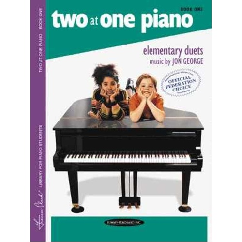 George - Two at One Piano Book 1, Piano Duet by Jon George, 16 Pages, Publisher: Summy Birchard