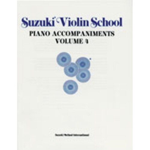Suzuki Violin School Book 4 Piano Acc 