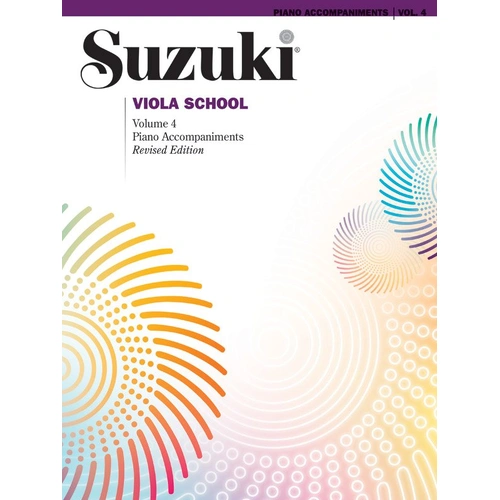 Suzuki Viola School Volume 4 Piano Accompaniment