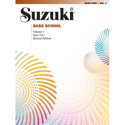 Suzuki Bass School Vol. 1 Bass Part - Double Bass, 24 Pages, Alfred Music, Dr. Shinichi Suzuki, Includes Folk Songs and Suzuki Titles