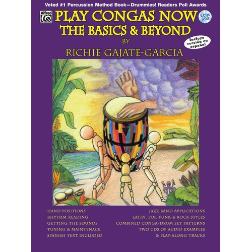 Play Congas Now Basics and Beyond BK/CD by Richie Gajate-Garcia