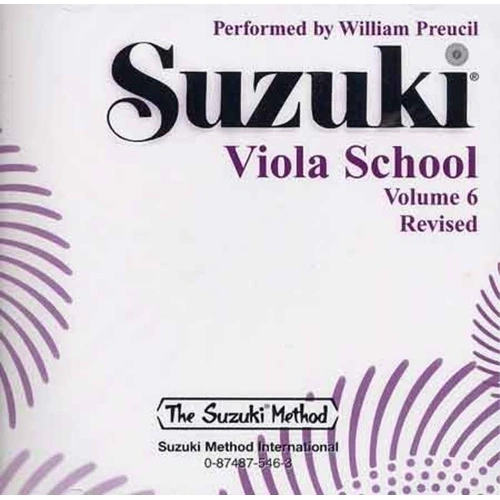 Suzuki Viola School Volume 6 CD Preucil