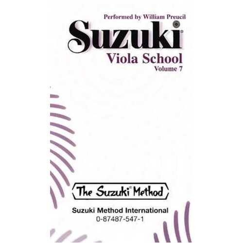 Suzuki Viola School Book 7 Cassette Preucil 