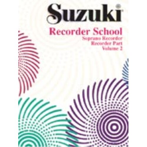 Suzuki Soprano Recorder Book 2 Rec Part (Softcover Book)