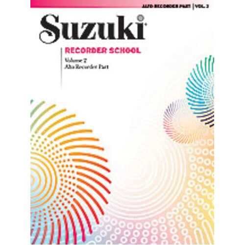Suzuki Alto Recorder Book 2 Rec Part (Softcover Book)