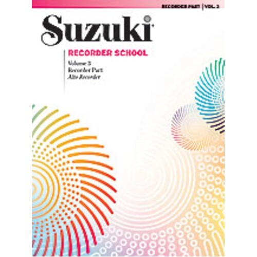 Suzuki Alto Recorder Book 3 Rec Part (Softcover Book)