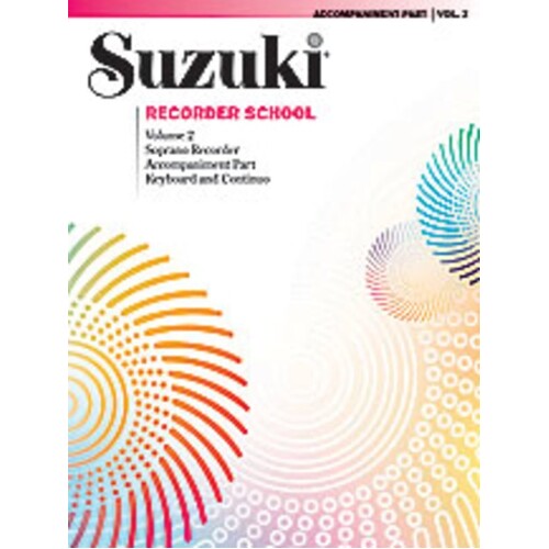 Suzuki Soprano Recorder Book 2 Piano Acc (Softcover Book)