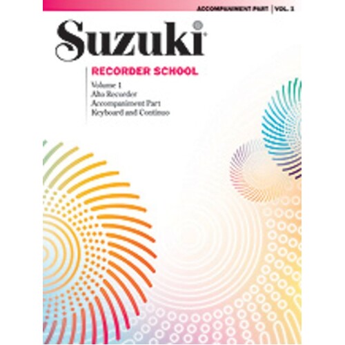 Suzuki Soprano Recorder Book 3 Piano Acc (Softcover Book)
